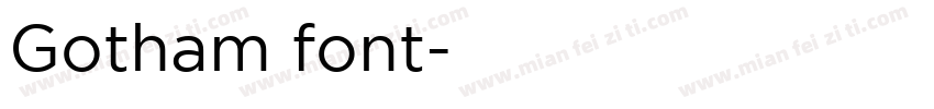 Gotham font字体转换